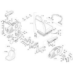 Seat Assembly for Neuson 38Z3
