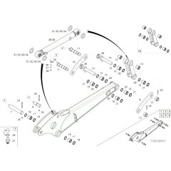 Dipperstick Assembly for Neuson 75Z3