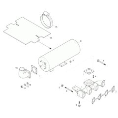 Exhaust Assembly for Neuson 75Z3