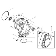 Crankcase Assembly for Wacker EH 100/230