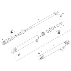 Dipper Arm Cylinder Assembly