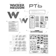 Decals for Wacker PT6YT Pump