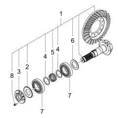 Drive Assembly for Wacker TH412