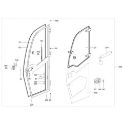 Door Assembly for Wacker TH412