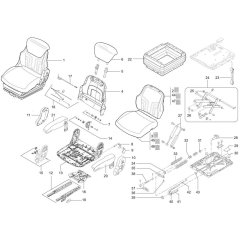 Seat Assembly for Wacker TH627