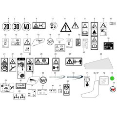 Wacker TH730 Decals