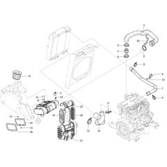 Air Cleaner for Wacker TH735