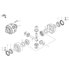 Rear Differential for Wacker TH740