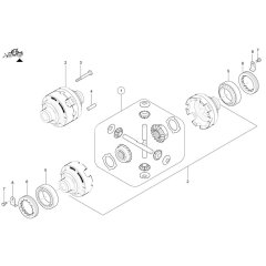 Rear Differential for Wacker TH755