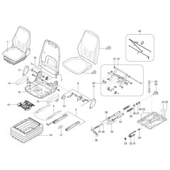 Seat Assembly for Wacker TH942