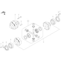 Rear Differential for Wacker TH955