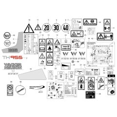 Wacker TH955 Decals
