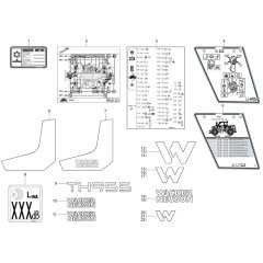 Wacker TH955 Decals