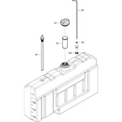 Fuel Tank Assembly for XAHS 38 Kd