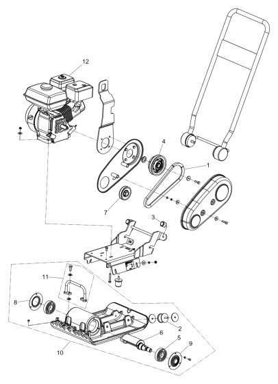 Main Assembly for Wacker MP12