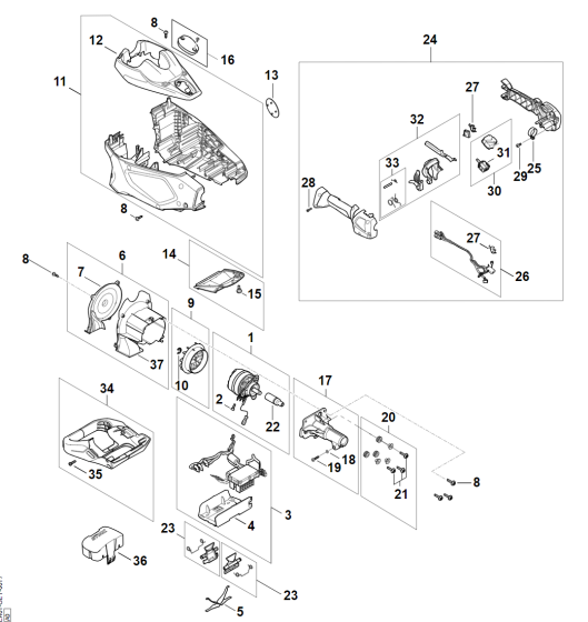 Motor Housing for Stihl HTA 135