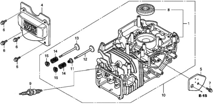 Cylinder Barrel for Honda HRG536C1 - PDEA Lawn Mower