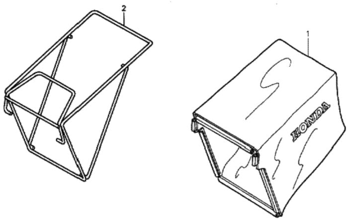 Grassbag/Tool for Honda HRG536C - SDT Lawn Mower