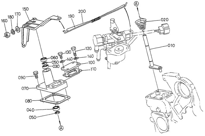 Governor Assembly for Kubota DF752-E2 Engine