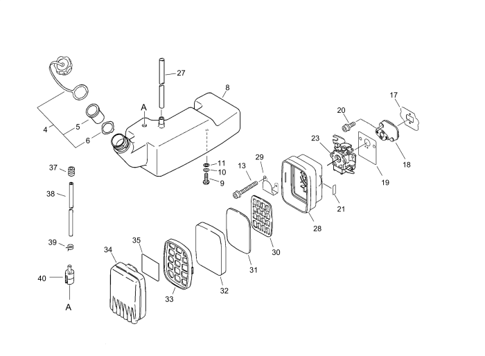 Air Cleaner & Fuel Tank