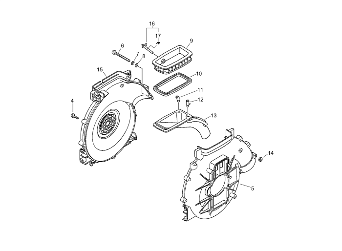 Fan Case for ECHO DM-4610