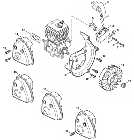 Ignition & Muffler Assembly