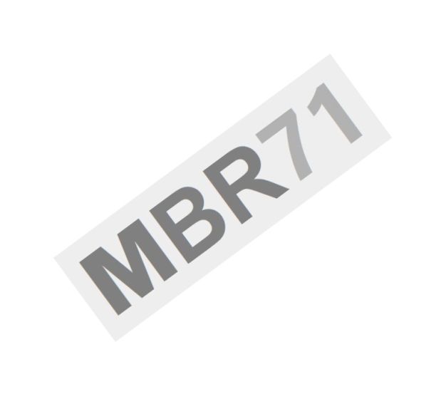 Decal MBR71 40mm for Terex MBR71 Roller - OEM No. T162108