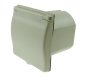 Mains Inlet Socket, Flush-Mount, 240V 16A, White, IP44