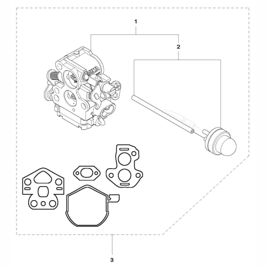 Carburetor Details Assembly for Husqvarna 240e Chainsaw