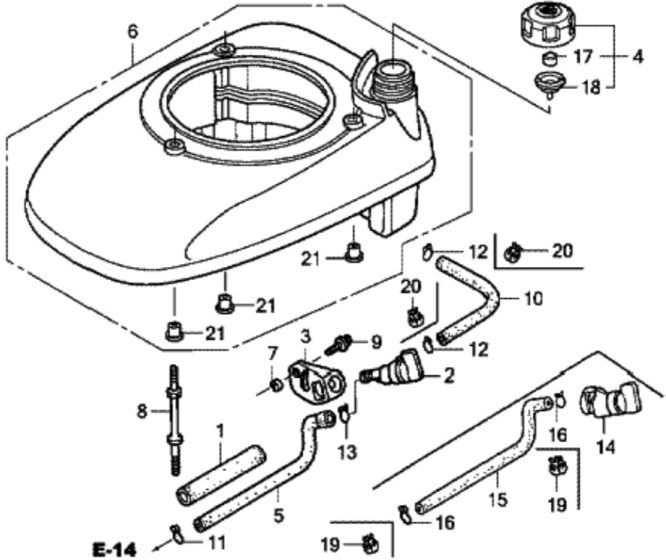 Fan Cover for Honda HRG536C1