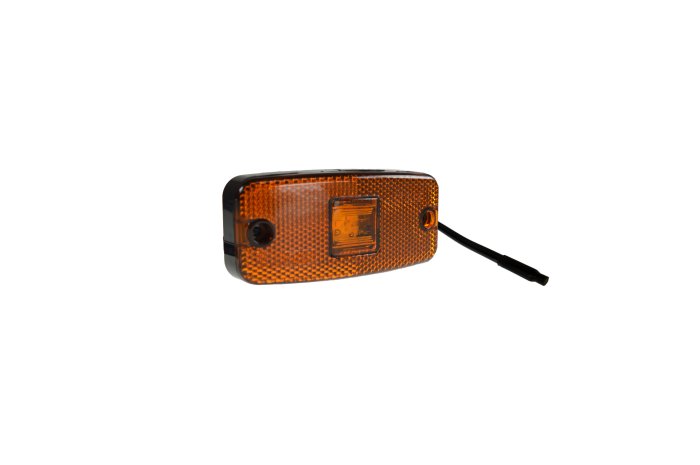 Amber LED Side Marker Lamp 10-30V, Horizontal, IP66, 1m Cable (MP8575BQ)