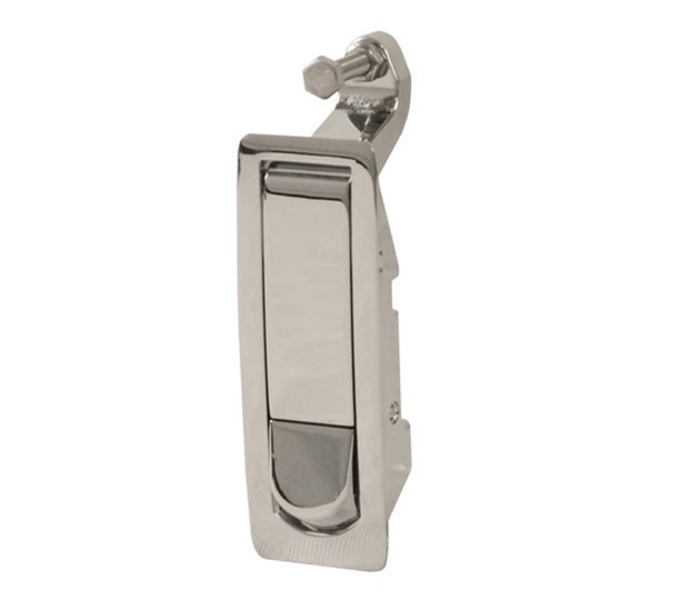 Raised Compression Latch, Chrome, Non-Locking, 109 x 33.5 mm, 1-24 mm Grip