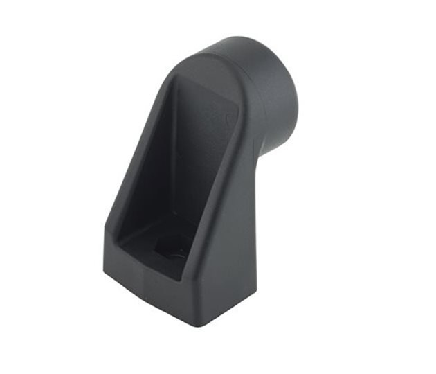 Grab Rail End Support, Black Polyamide, 80 x 47 x 52 mm, Ø8.5 mm