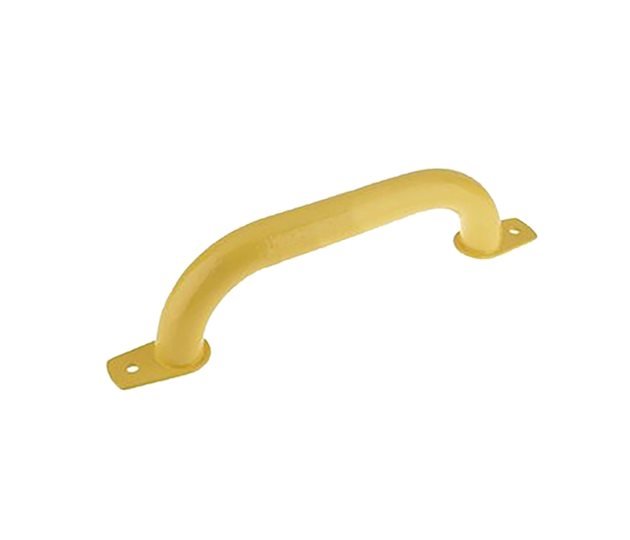 Steel Grab Handle, Yellow RAL 1023, 250mm, Diamond Grip