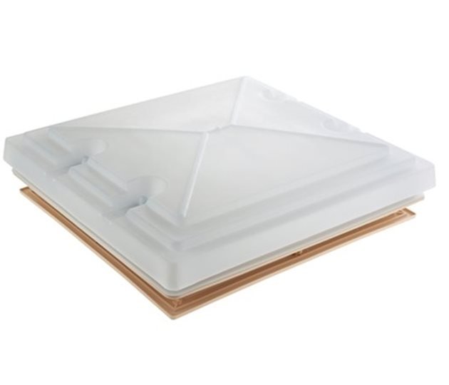 Roof Hatch Ventilator 420 x 380mm Moulded Plastic, Cream
