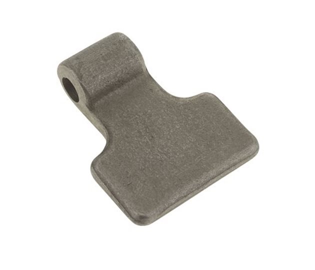 Tailboard Forged Hinge, Weld-On, 13.5 mm Eye, 95 mm, Self Colour