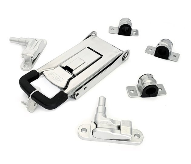 Door Gear Kit, 22 mm Bar, Stainless Steel, Plant-On Push Handle