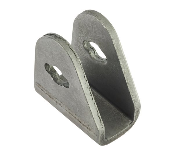 Tailboard Retaining Bracket for 20mm Bar, Pressed Steel, Self Colour