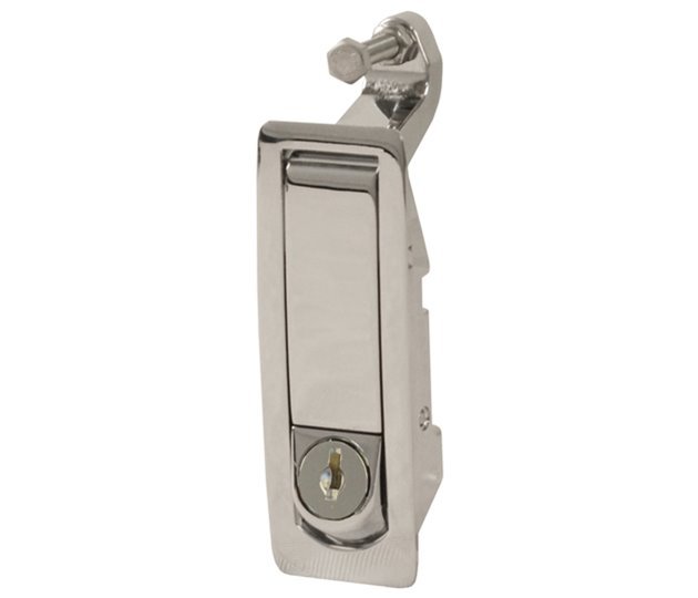 Chrome Raised Compression Latch, Keyed Alike, 109x33.5mm, 1-24mm Grip
