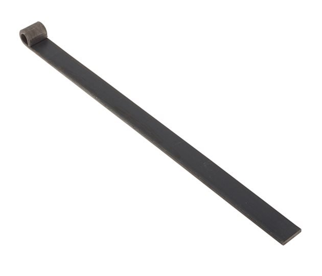 Tailboard Strap Hinge, 460 x 30mm, 12.5mm Pin, Mild Steel, Self Colour