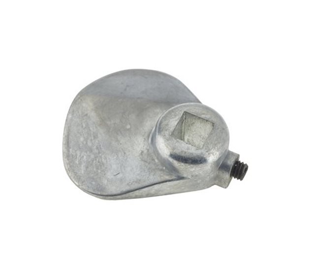 Oval Cam Latch, 8 mm Square Hole, Zinc Die-Cast, Self Colour