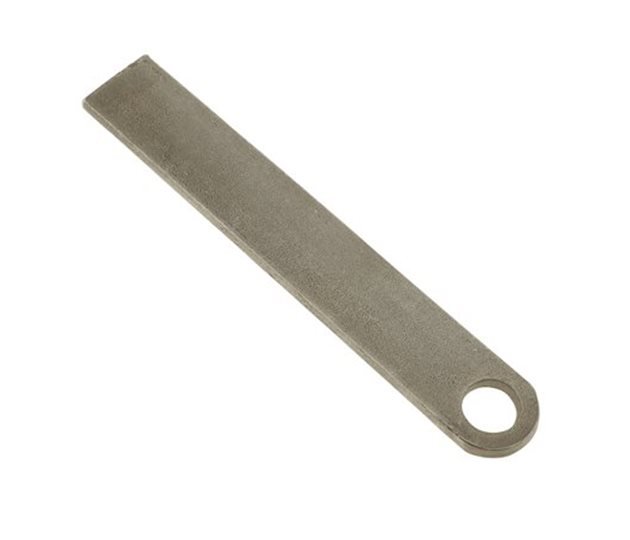 Straight Weld-On Eye Plate, 21.5mm Eye, 245 x 40 x 7.5mm, Self Colour