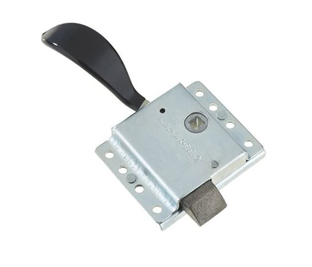 Right Hand Slam Lock with Handle, Zinc Plated Steel, 87.5 x 70mm