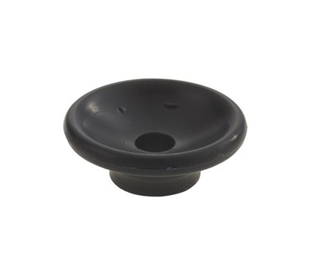 Lashing Button Cleat, Black Plastic, Screw-On, 25mm Ø, 5mm Fix