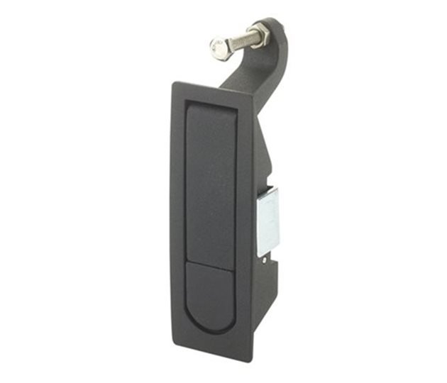 Compression Latch, Flat, Non-Locking, Black, 1-25mm Grip, 93 x 34mm