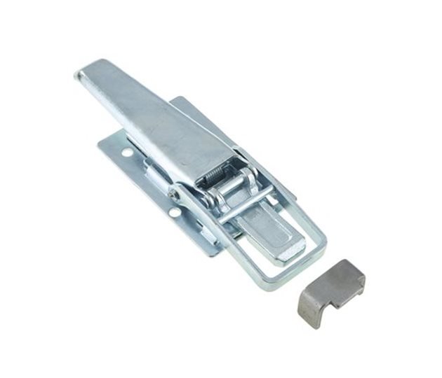 Over-Centre Tailboard Latch, Plant-On, Zinc Plated, 259mm, With Keeper