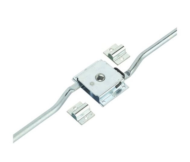 2-Point Rod Lock, Left Hand, 2210mm, Zinc Plated Steel, 8mm Square Drive
