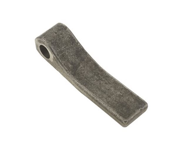 Tailboard Hinge, Weld-On Straight, Ø16.5mm, 134 x 34mm, Self Colour