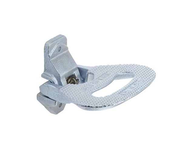 Folding Access Step, Heavy Duty Cast Steel, Zinc Plated, 166 mm Wide