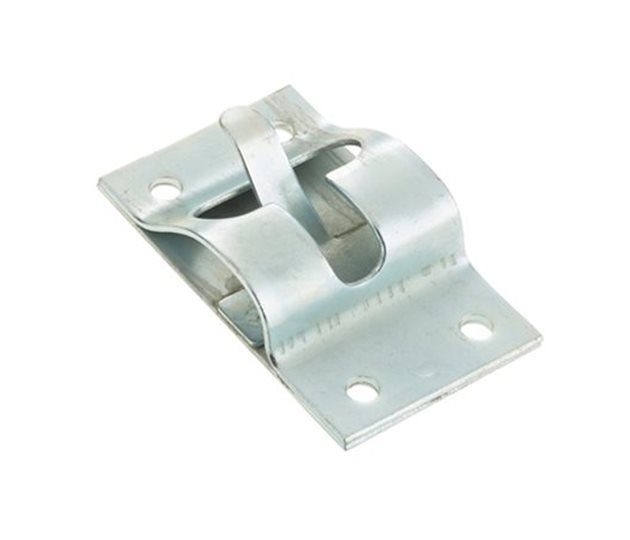 T-Bar Door Retainer Catch Plate, Zinc Plated Mild Steel